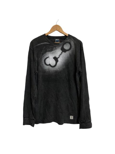 Other Designers PPFM Stencil Print Washed Crewneck Sweatshirt