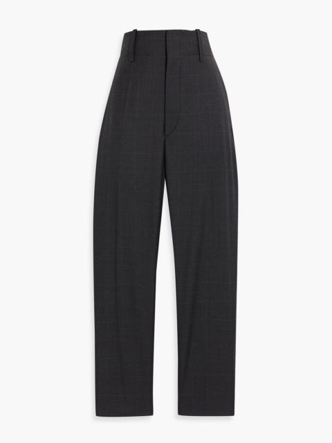 Isabel Marant Étoile Noah cropped Prince of Wales checked wool tapered pants