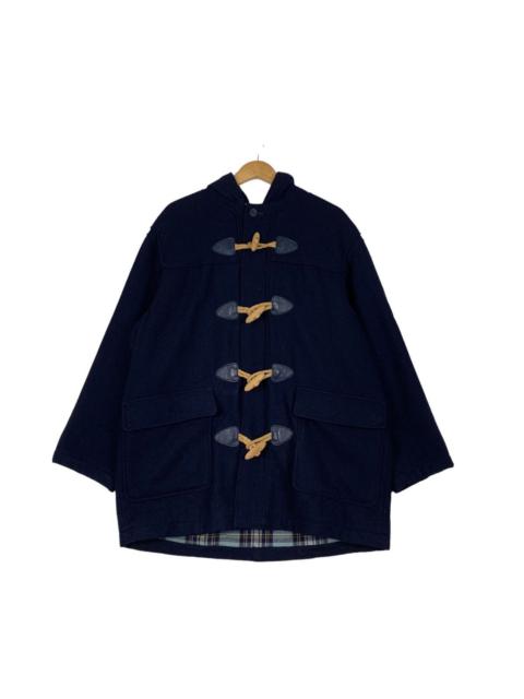 Other Designers Japanese Brand - POSH BOY Checked Lined Wool Hooded Duffle Coat #1123-C51