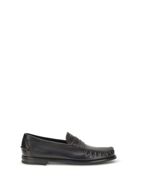 Prada Prada Vintage Leather Loafers Nero+Cuio Men