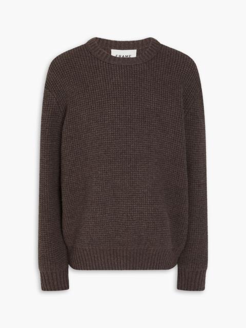 FRAME Waffle-knit wool sweater