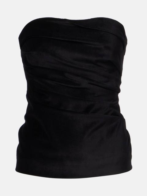 TOVE Izel velvet tube top