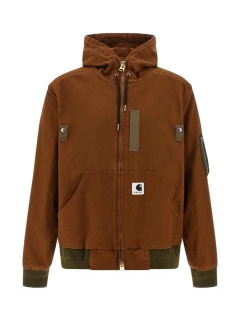 sacai Sacai x Carhartt Wip capsule hooded bomber jacket