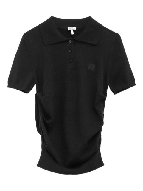 Loewe Loewe Women Anagram Cashmere And Silk Polo Shirt