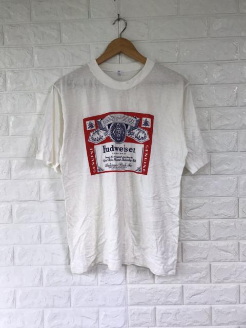 Other Designers Vintage BUDWEISER King Of Beer Paperthin Tshirt