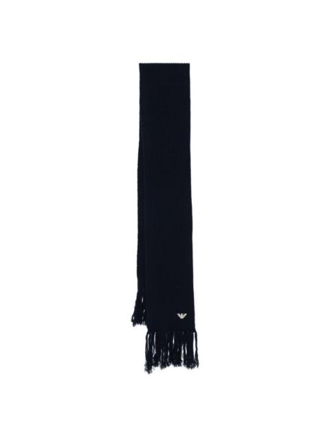 EMPORIO ARMANI Wool blend scarf