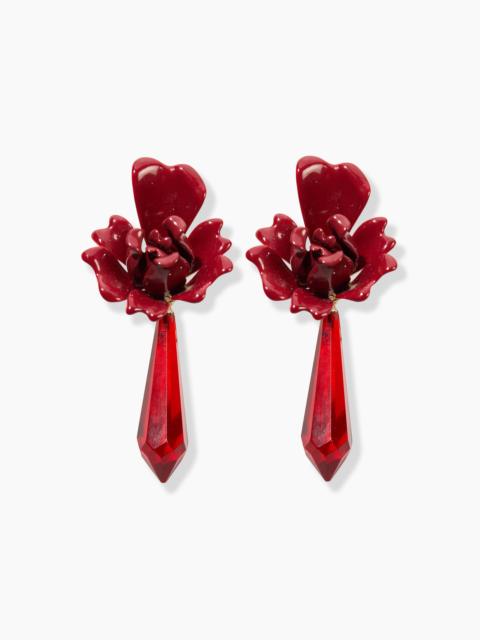 CAROLINA HERRERA Enamel Tulip Earrings