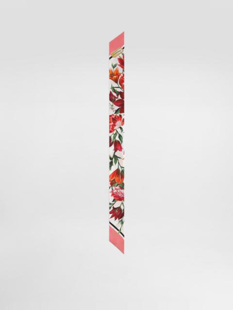 Silk twill bandeau