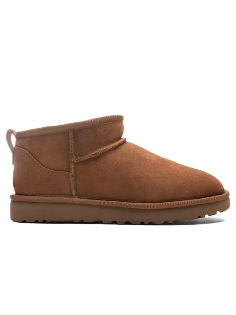 UGG WOMEN'S CLASSIC ULTRA MINI BOOT - CHESTNUT