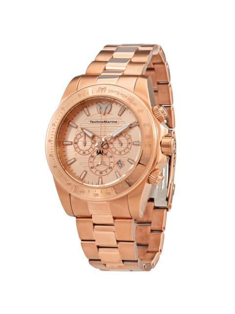 Other Designers Technomarine Manta Ray Chronograph Rose Gold Dial Men's Watch TM-220138
