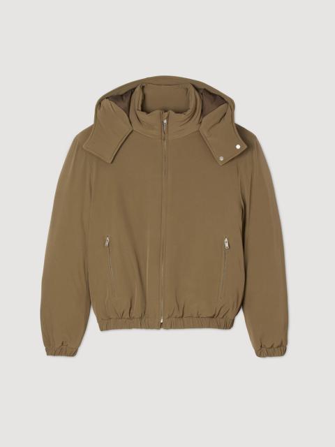 Sandro PUFFER JACKET WITH REMOVABLE HOOD