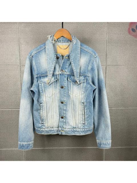 BALENCIAGA Balenciaga Bat Collar Denim Jacket