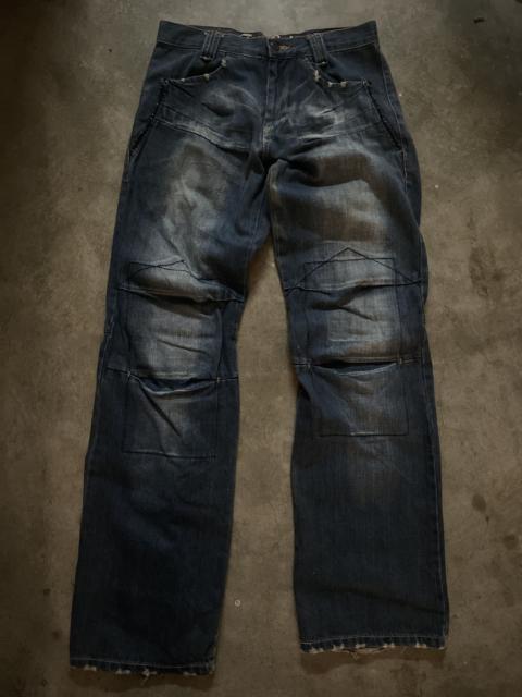 Other Designers Free Gate Flared Jeans Distressed Boro Sashiko