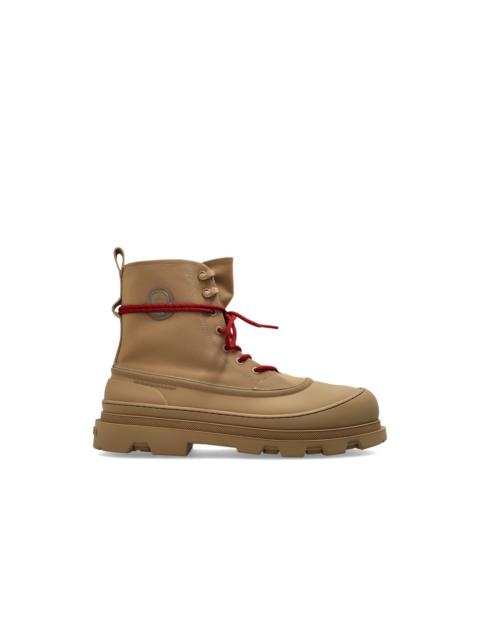 Moncler MONCLER $1050 Vera Sheal Beige Boots New & Authentic (Men's