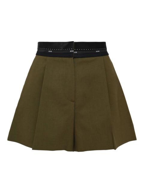 MSGM Pleated Shorts