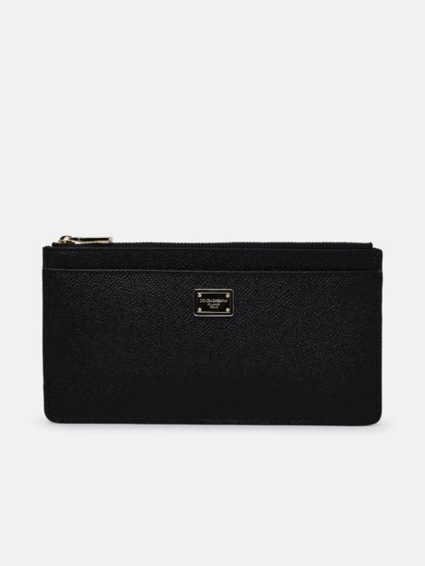 Dolce & Gabbana BLACK LEATHER CARD HOLDER