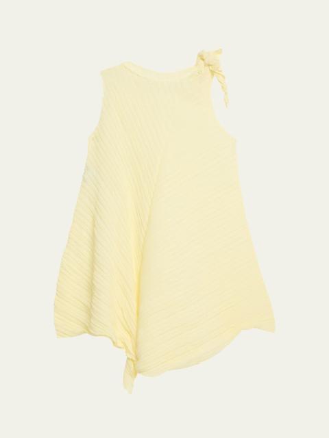 ISSEY MIYAKE Wrinkled And Twisted Short Dress