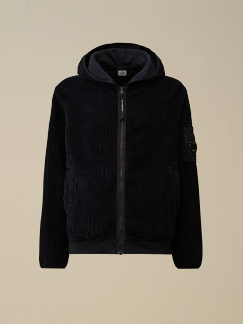C.P. Company Corduroy 350 Full Zip Hooded Sweatshirt