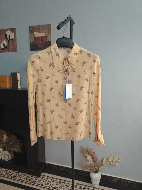 Miu Miu Miu Miu Floral Chiffon Shirt