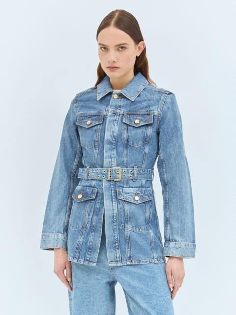 GANNI Foil Denim Jacket