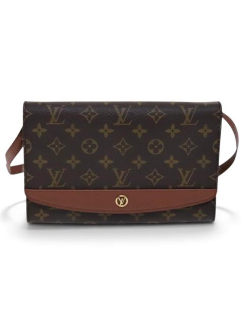 Louis Vuitton Bordeaux leather handbag