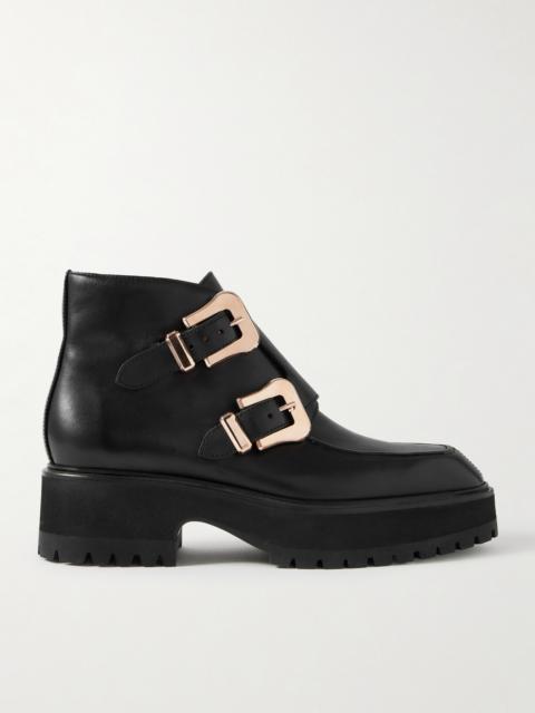 GABRIELA HEARST Apollo Buckled Leather Ankle Boots