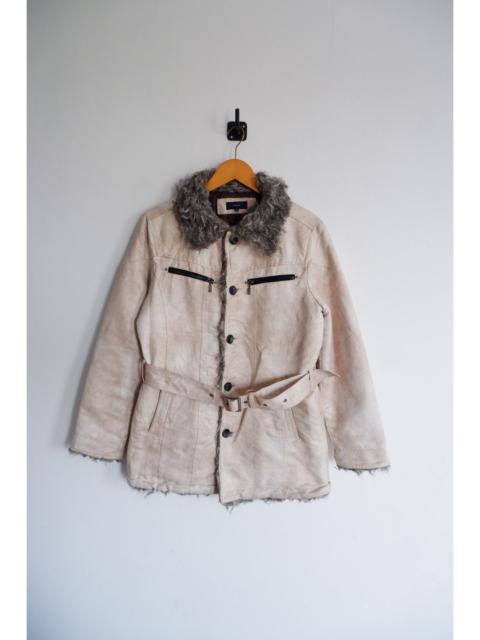 If Six Was Nine - 2000s-Fur Neck SIGNAL Japan Brand Sherling Jacket