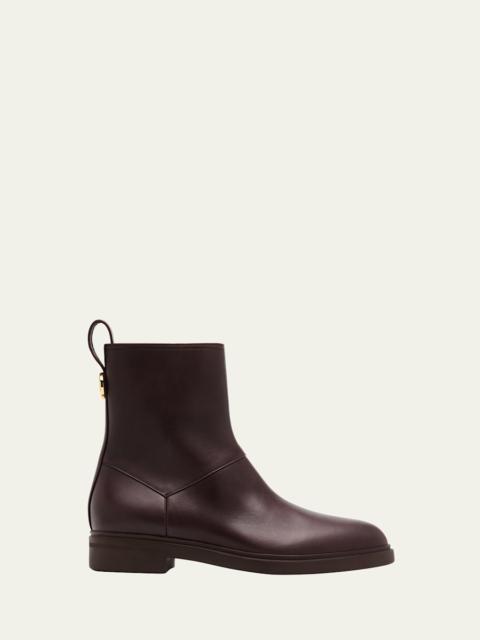 Loro Piana Kilda Leather Ankle Boots