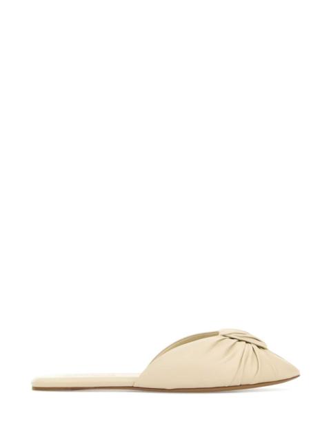 Chloé Chloe Women Ivory Leather Suzie Slippers