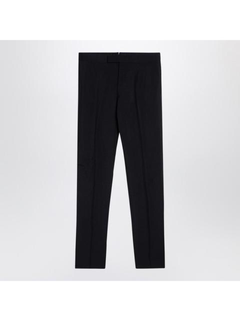 Thom Browne Black wool-blend trousers