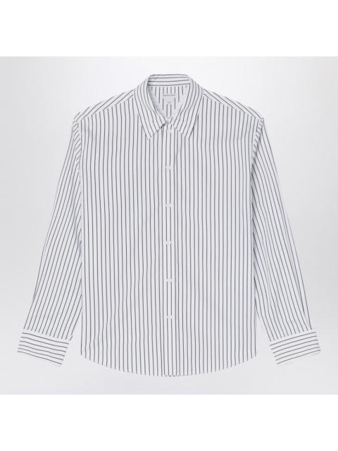 Bottega Veneta Bottega Veneta Men White Shirt With Black Stripes In Cotton