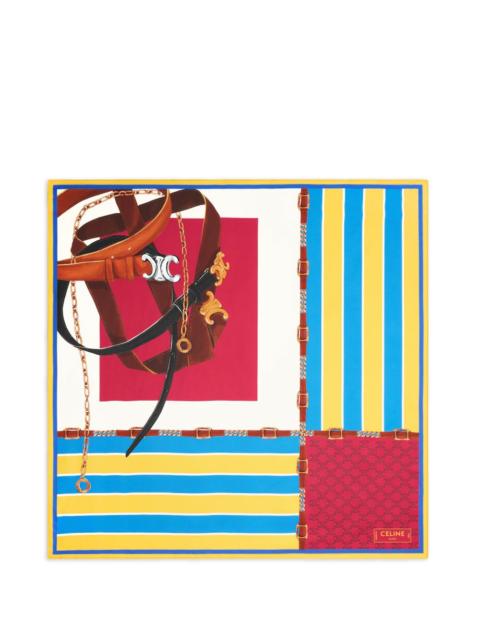 CELINE Celine Women Printed Silk Foulard