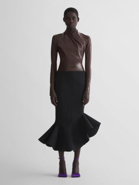 MUGLER black mermaid skirt