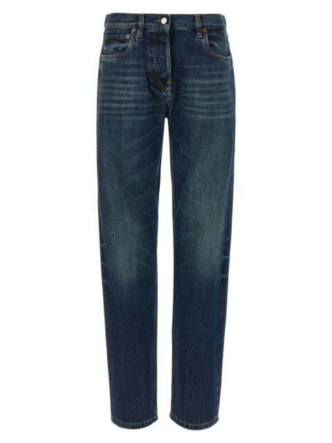Prada Trompe l'oeil heart jeans