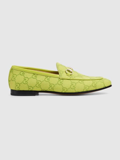 GUCCI Gucci Jordaan GG Canvas Loafers