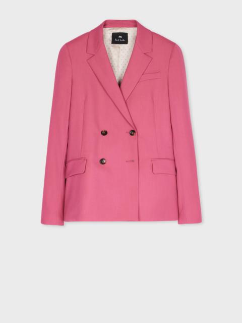 Women's Mauve Wool Blazer