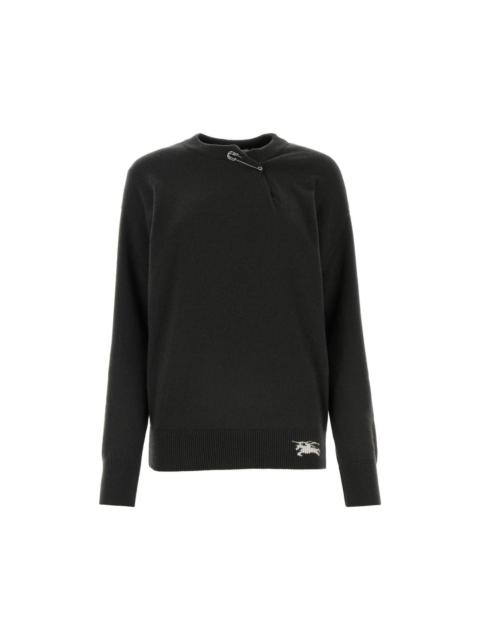 Burberry BURBERRY Anthracite Cashmere Sweater New & Authentic (Women'