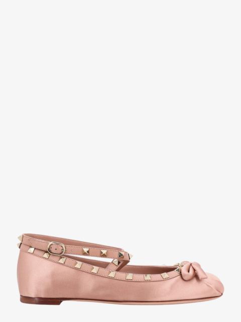 Valentino Valentino Garavani Women Satin Ballerinas With Iconic Studs