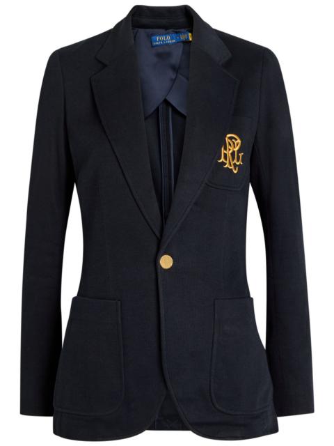Polo Ralph Lauren Polo Ralph Lauren Logo-embroidered Cotton-blend Blazer