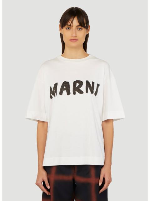 Marni Marni Women Logo Print T-Shirt