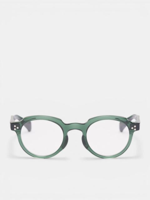 RAINMAKER KYOTO Green Translucent Crown Panto Glasses