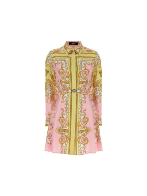 VERSACE VERSACE Twill Shirt Dress New And Authentic (Women's size:12