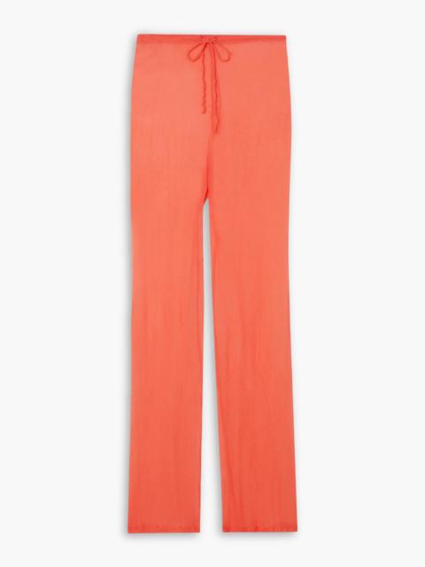 Dries Van Noten Silk-crepon straight-leg pants