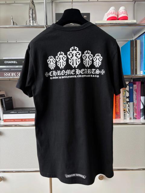 Chrome Hearts Chrome Hearts Black Scrolls and Five Swords Print Short-Sleeve T-Shirt