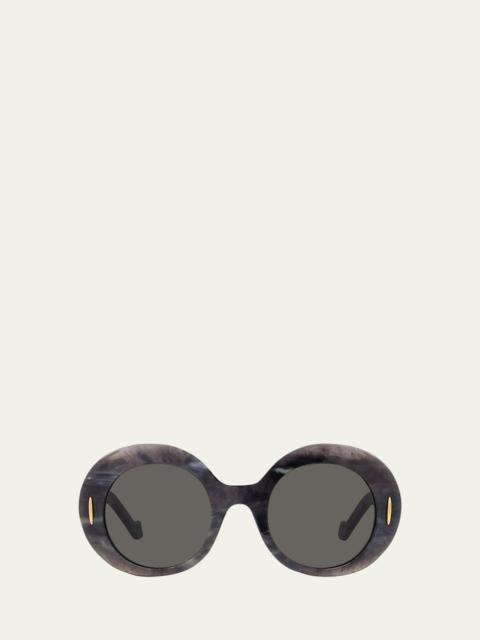 Loewe Oval Acetate Sunglasses W/ Anagram