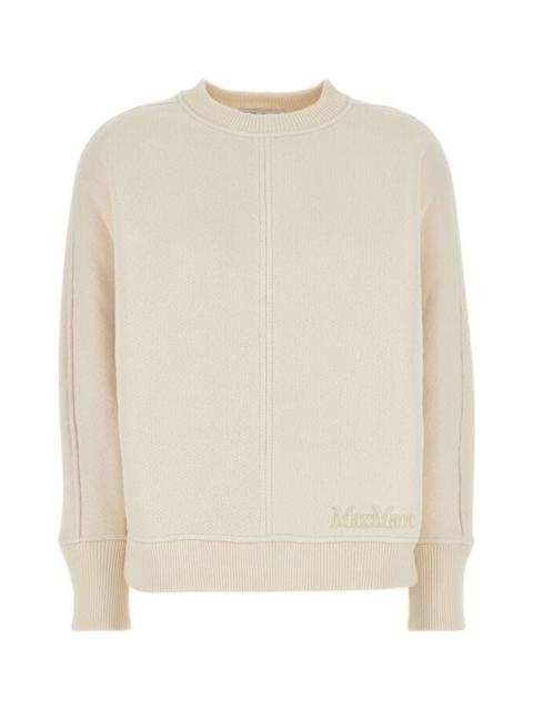 Max Mara Women Ivory Cotton Blend Cral Cardigan