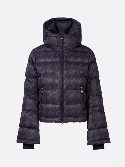 PERFECT MOMENT Houndstooth Polar Flare Down Jacket