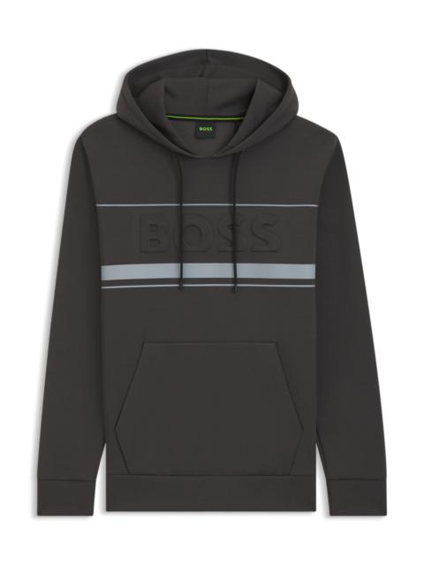 BOSS HOODIE WITH STRIPE DETAILS