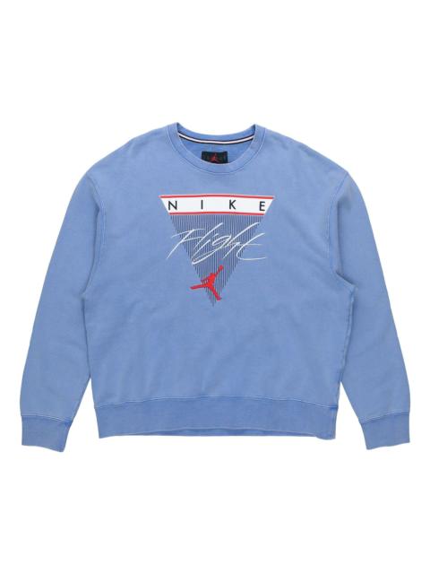 Jordan Air Jordan Flight MENS Casual Sports Crew-neck Blue CZ6096-403
