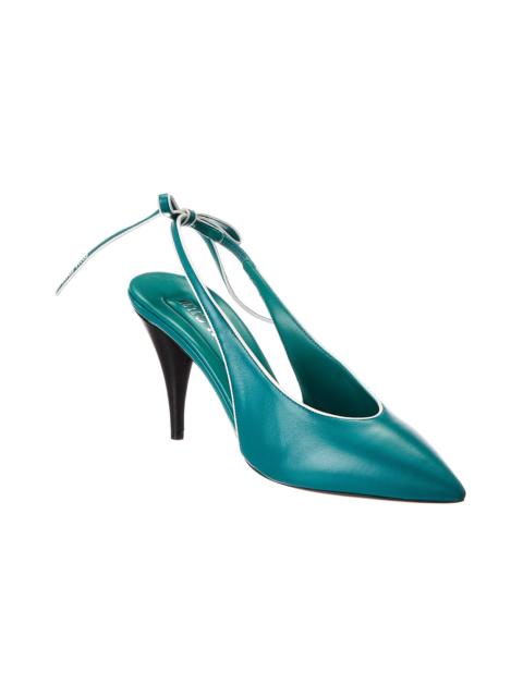 Miu Miu Miu Miu Leather Slingback Pump